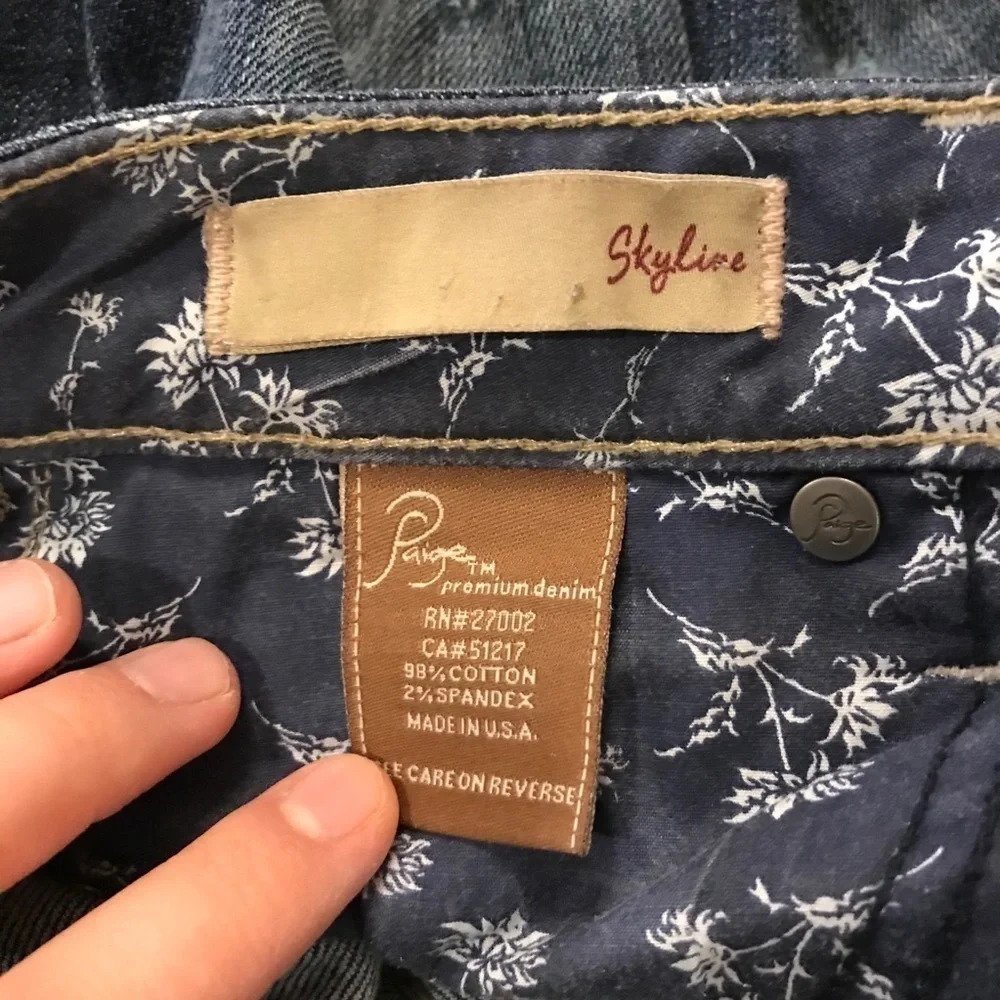 Paige Denim Distressed Skyline Skinny Jeans 27 - Picture 11 of 11